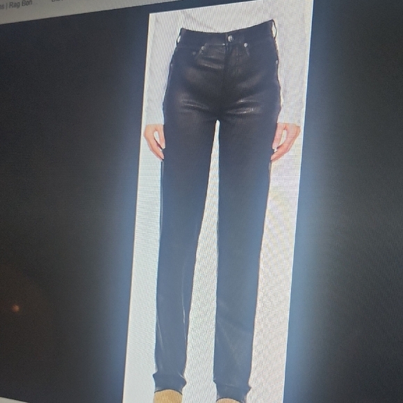 Rag & Bone Charcoal Frankie Pants Size M - Picture 1 of 6